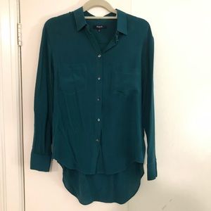 100% Silk button down blouse from Madewell